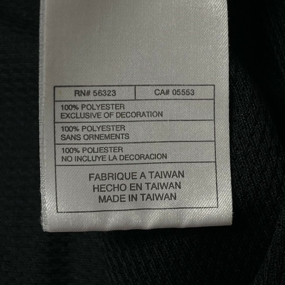 Nike Golf Dri-Fit UV Black Blue Solid And Mesh UV Golf Polo Shirt Mens XL - Picture 13 of 13